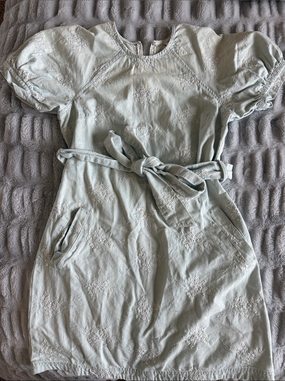 Storia Sage Embroidered Round-Neck Top